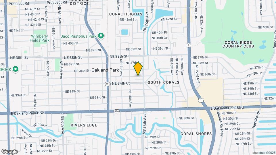 1568 NE 35th St Map and Location Details