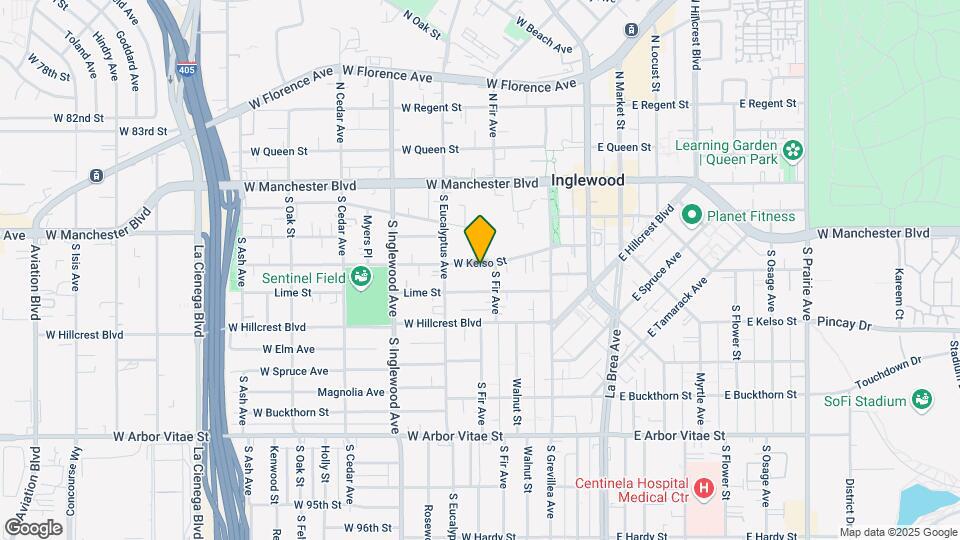 216 W Kelso St Mapa y Detalles de la Ubicación