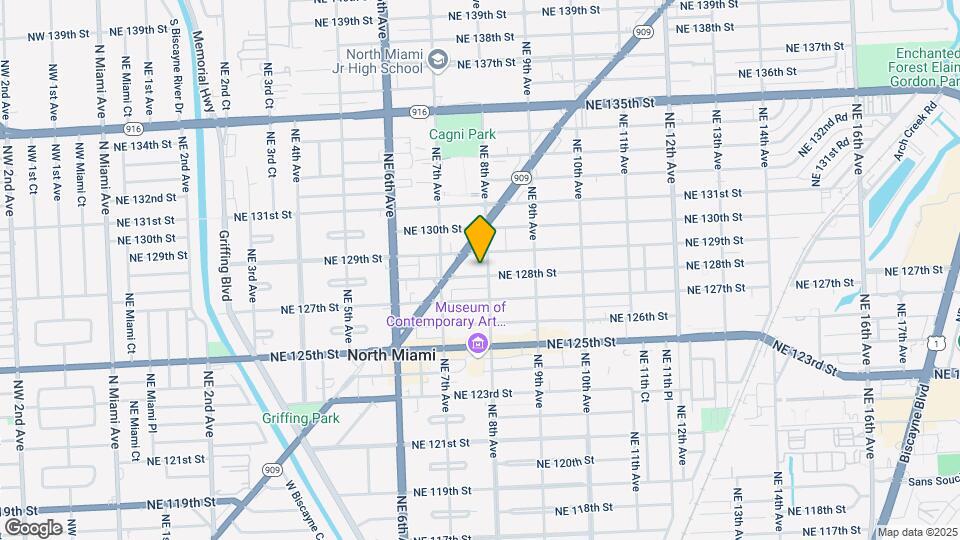 Studio & 1 Bedroom Apts For Rent in North Miami Map and Location Details