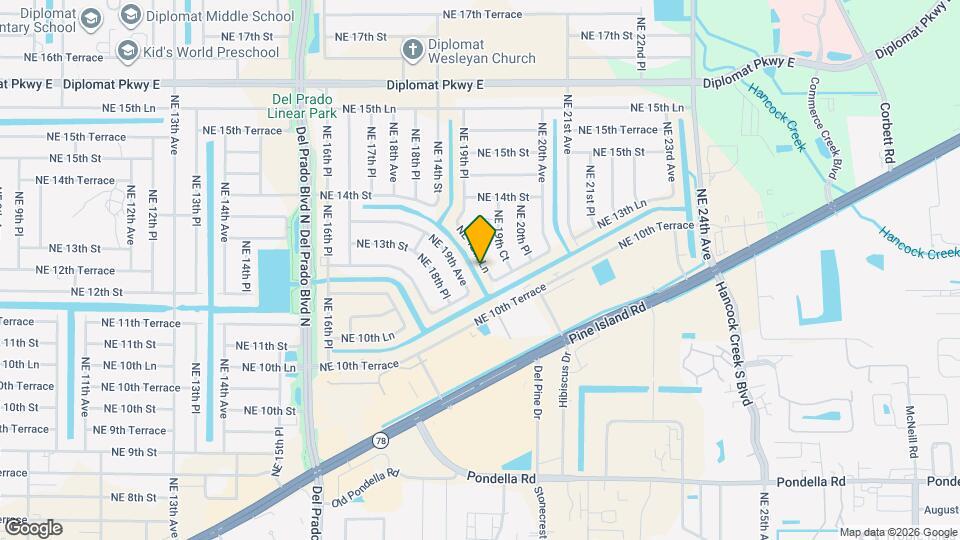 1210 NE 19th Pl Map and Location Details