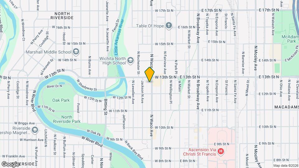 1337 N Waco Ave Map and Location Details
