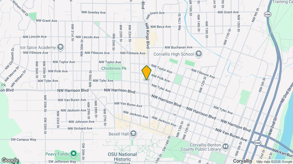 2009 NW Tyler Ave Map and Location Details