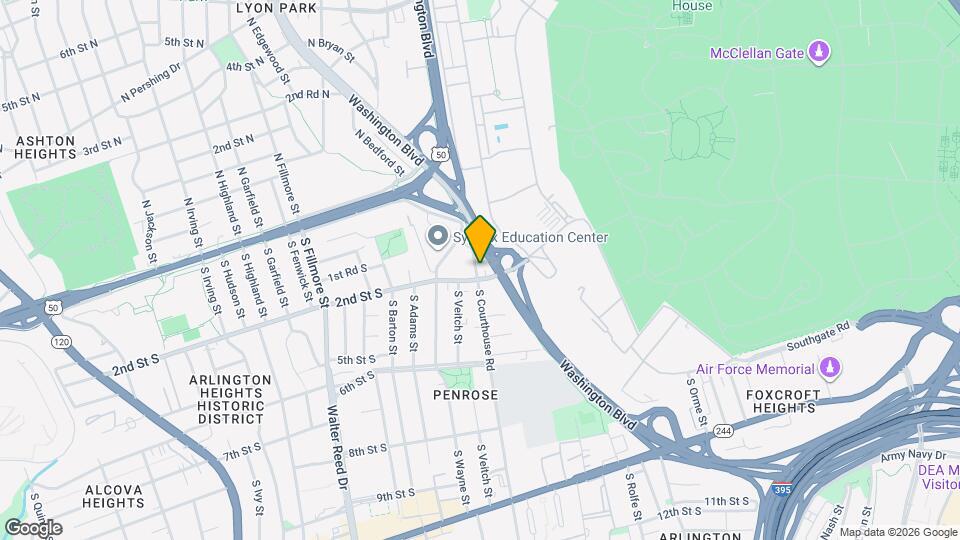 129 S Courthouse Rd Map and Location Details