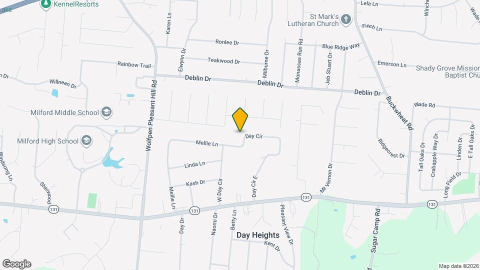 1244 Day Cir E Map and Location Details