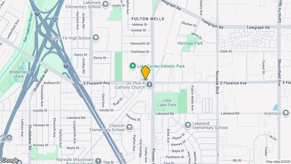 11753 Florence Ave Map and Location Details