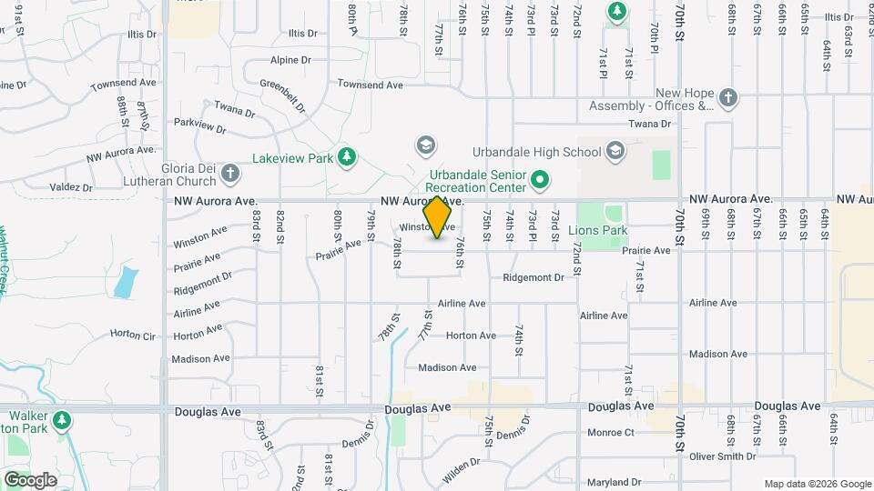 7613 Prairie Ave Map and Location Details