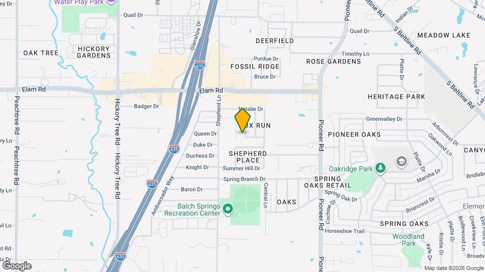 3841 Meredith Ln Map and Location Details
