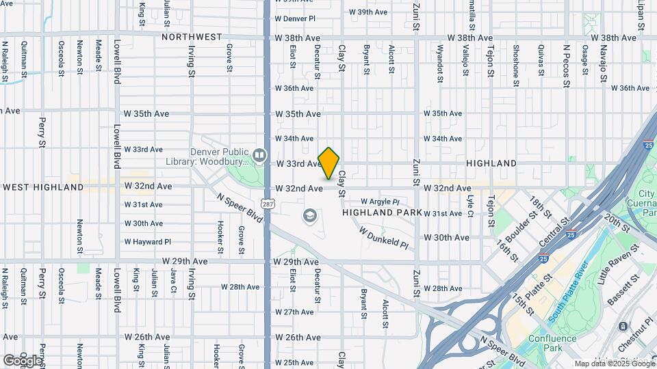 2735 W 32nd Ave Map and Location Details