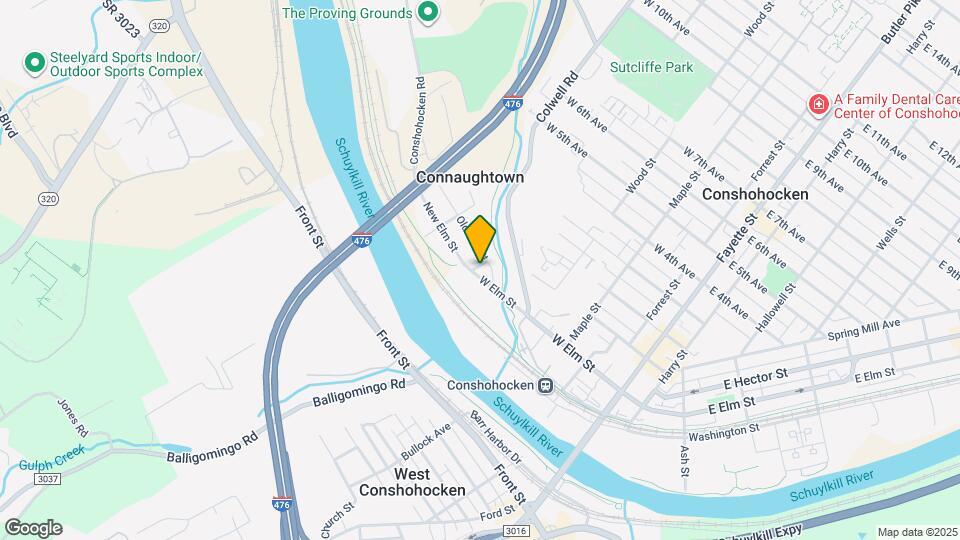 417 W Elm St Map and Location Details