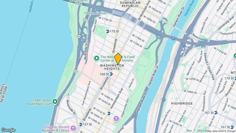 560 W 170th St Mapa y Detalles de la Ubicación