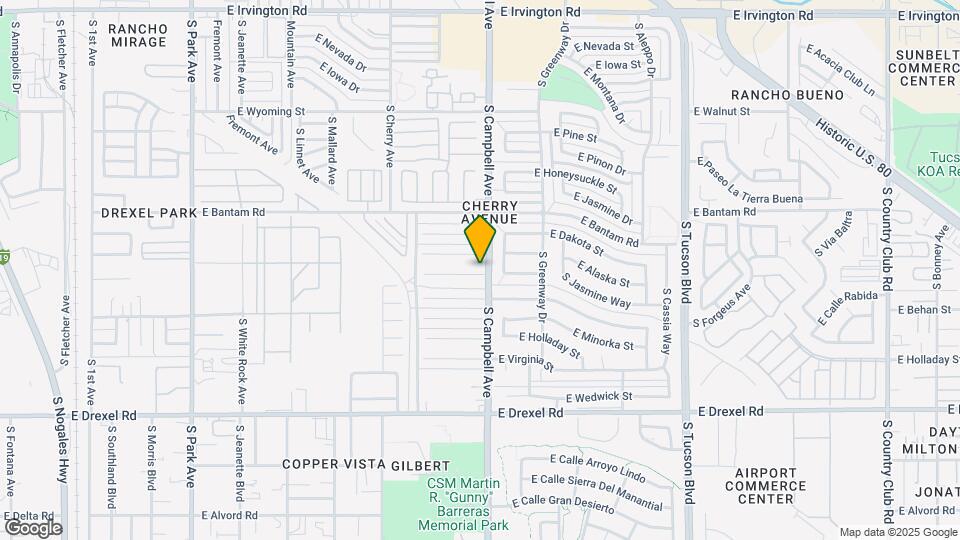 1821 E Oregon St Map and Location Details