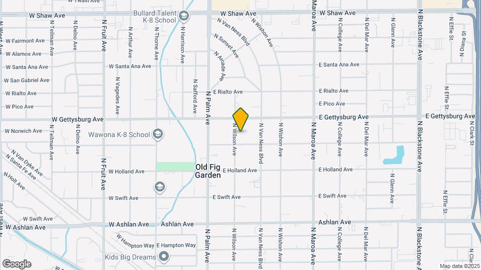 4530 N Wilson Ave Map and Location Details