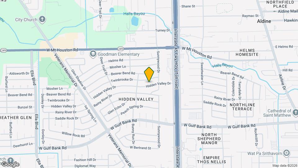 822 Hidden Valley Dr Map and Location Details