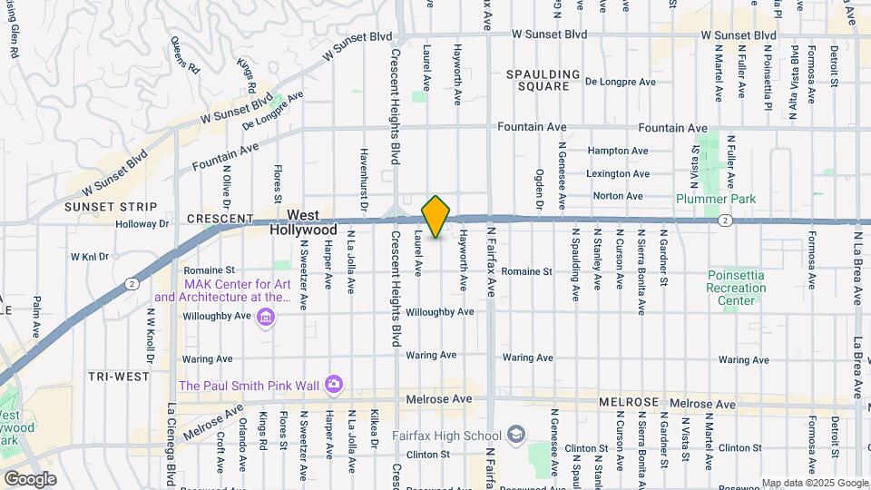 1035 N Edinburgh Ave Map and Location Details