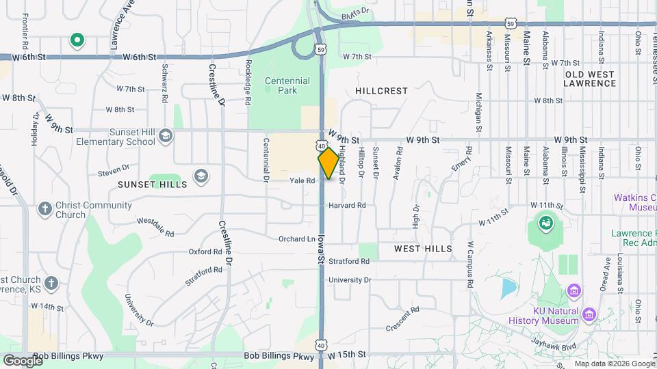 1016 Iowa St Map and Location Details