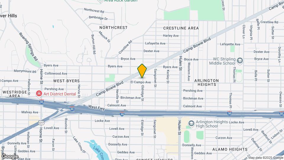 4900 El Campo Ave Map and Location Details