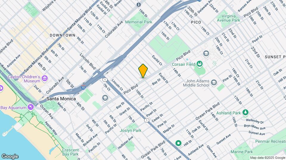 1029 Pico Blvd Map and Location Details