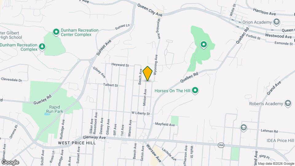1740 Minion Ave Map and Location Details