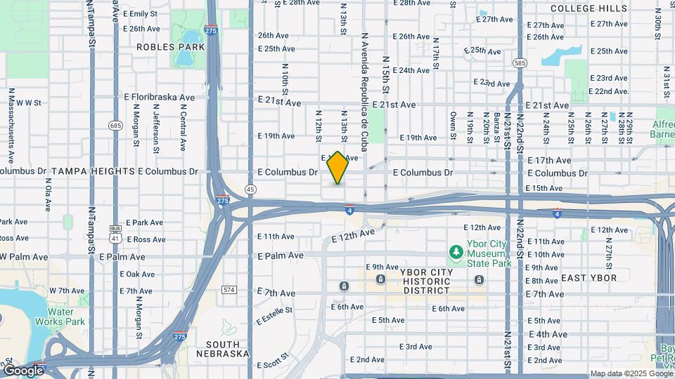 1213 E 15th Ave Map and Location Details