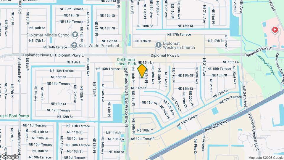 1417 NE 17th Ave Map and Location Details