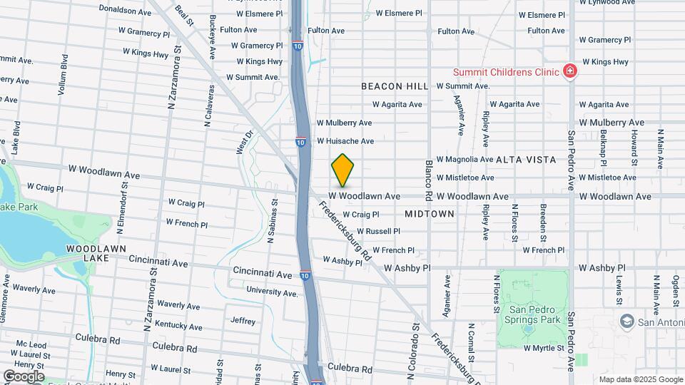 1127 W Woodlawn Ave Map and Location Details