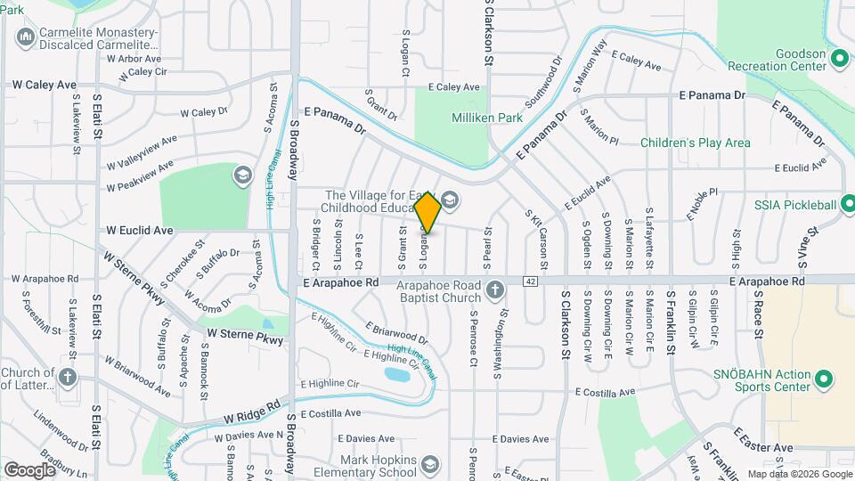 6638 S Logan St Map and Location Details