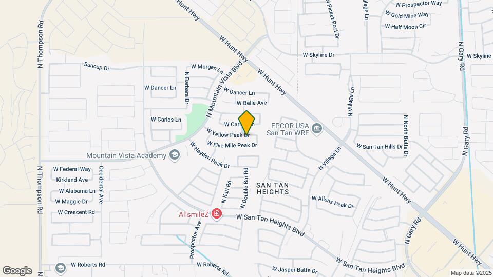 3131 W Yellow Peak Dr Map and Location Details