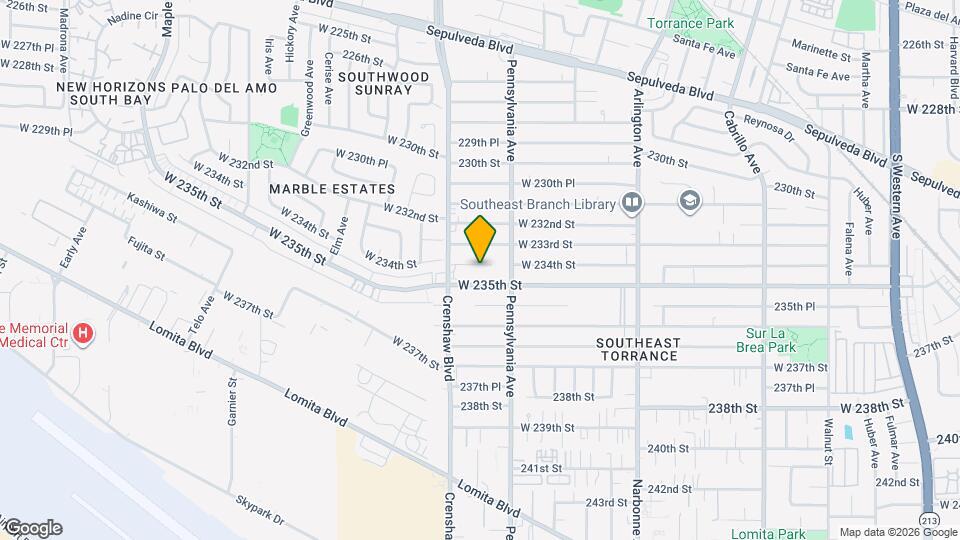 2440 W 234th St Map and Location Details