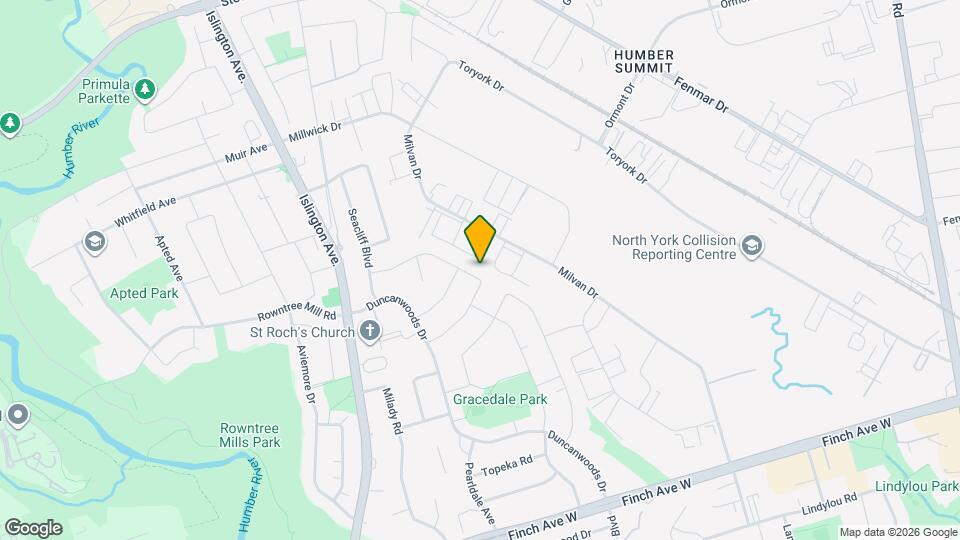71 Navenby Crescent Map and Location Details