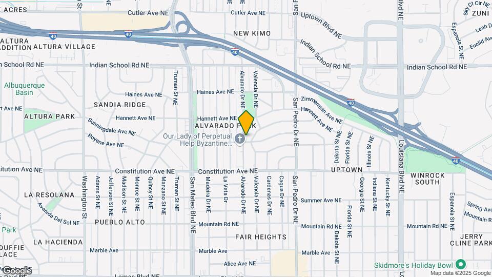 1904 Alvarado NE Map and Location Details