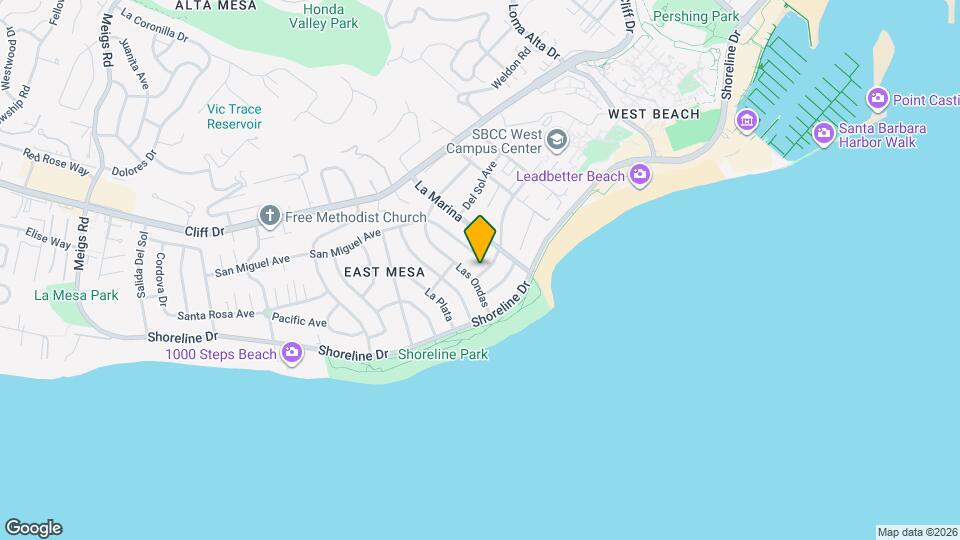 1214 Del Mar Ave Map and Location Details