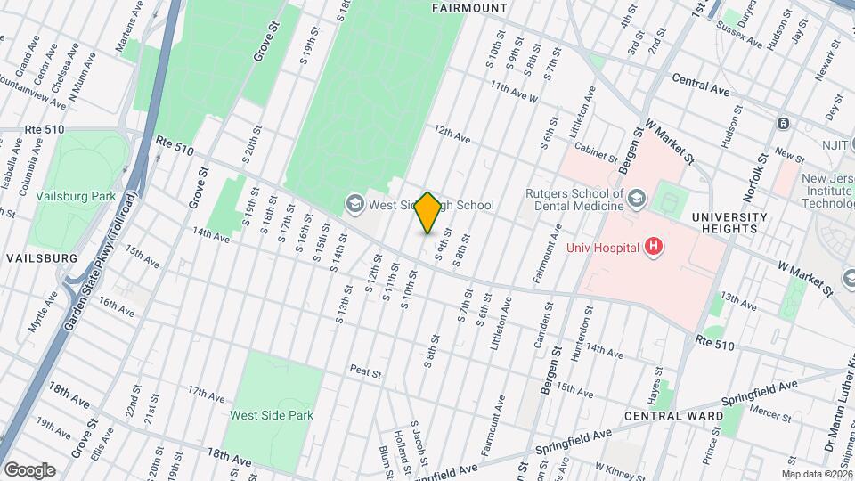 346 S 10th St Mapa y Detalles de la Ubicación