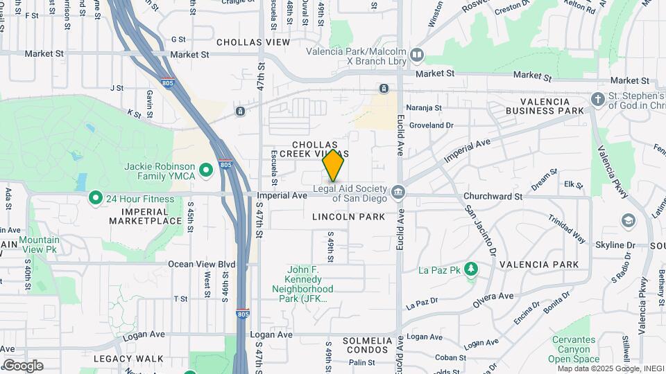 4910 Imperial Ave Map and Location Details