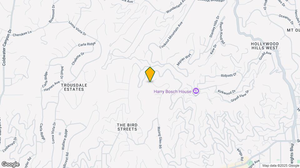 1889 Rising Glen Rd Map and Location Details