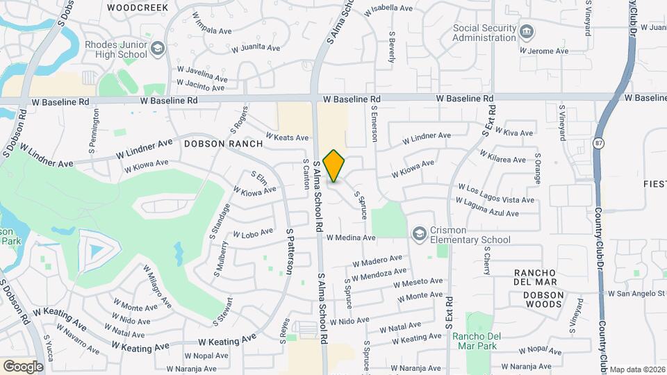 1132 W Laguna Azul Ave Map and Location Details