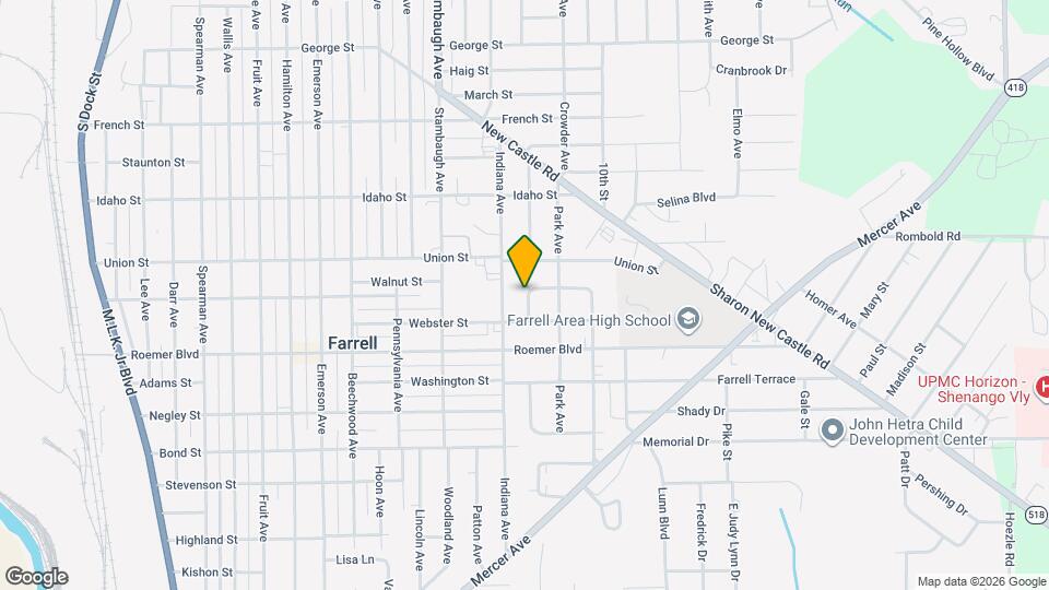 326 Shenango Blvd Map and Location Details
