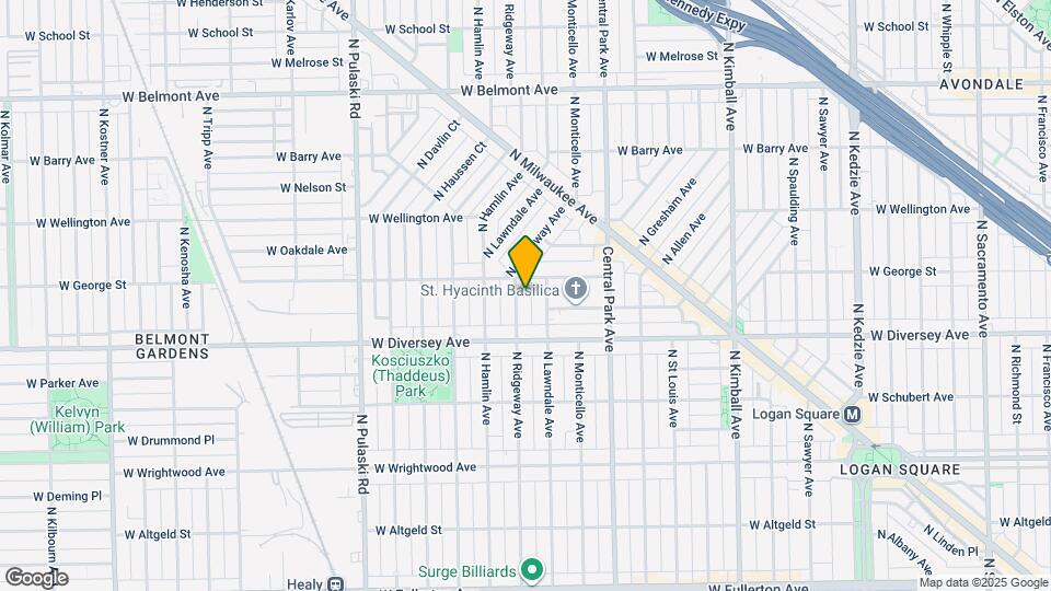 2847 N Ridgeway Ave Map and Location Details