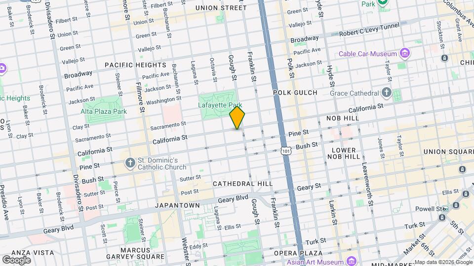 1915 California St Map and Location Details