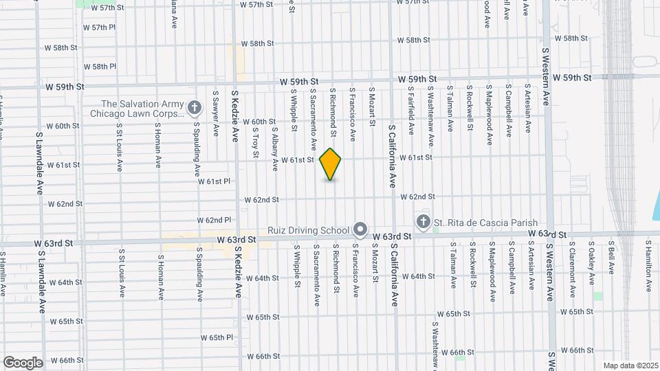 6136 S Richmond St Map and Location Details