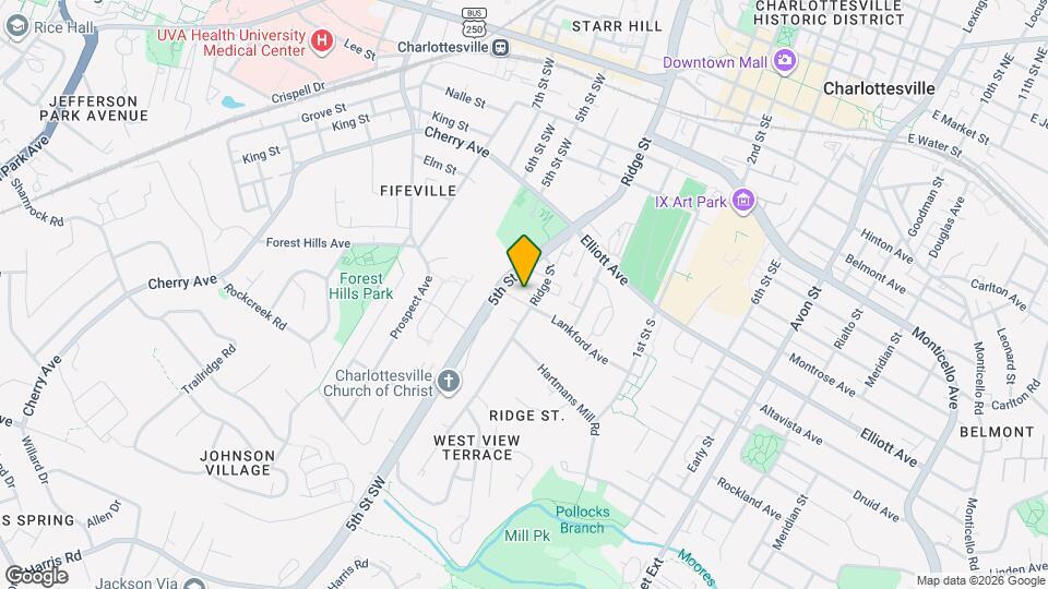 709 Lafayette St Map and Location Details