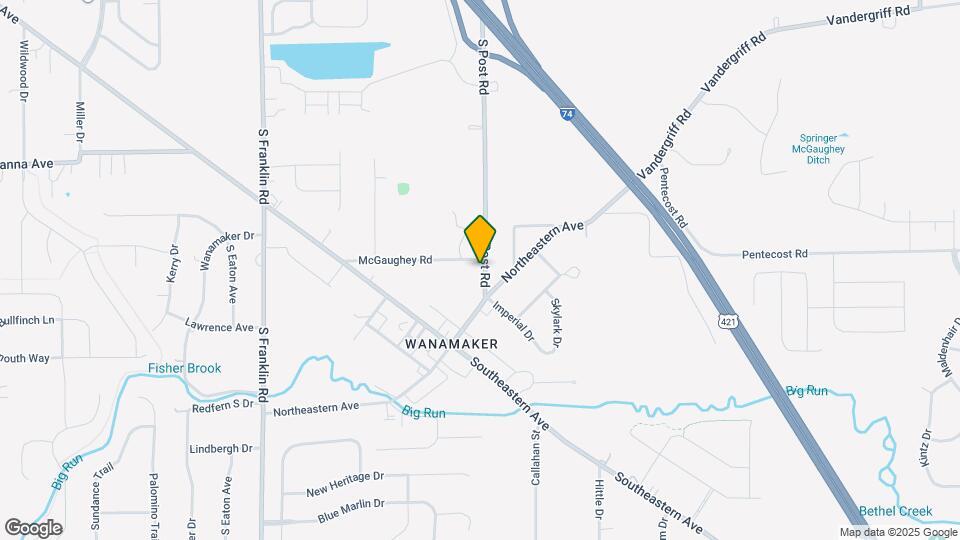 4210 S Post Rd Map and Location Details