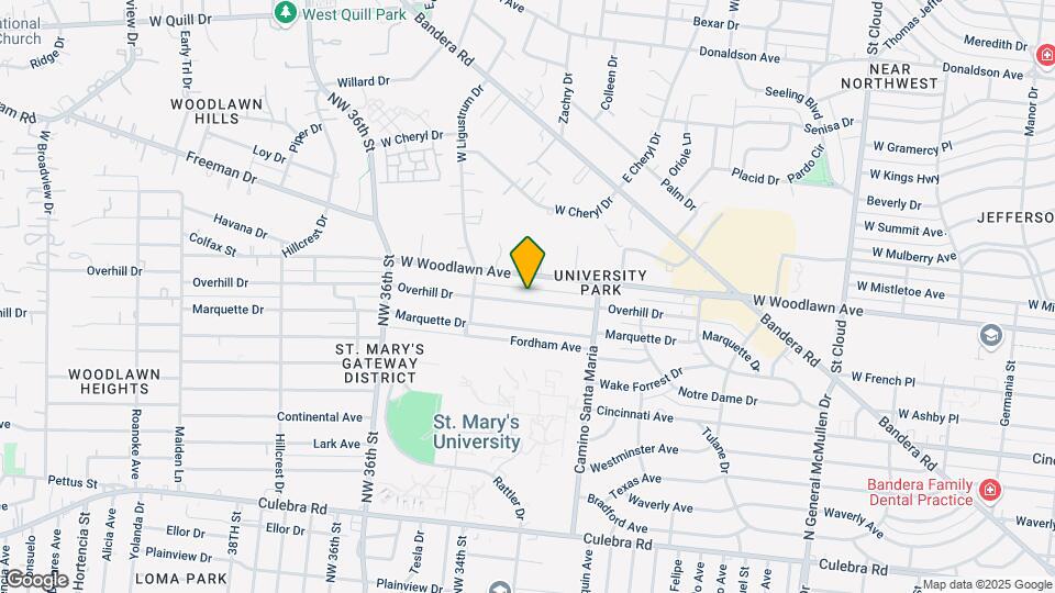 351 Overhill Dr Mapa y Detalles de la Ubicación
