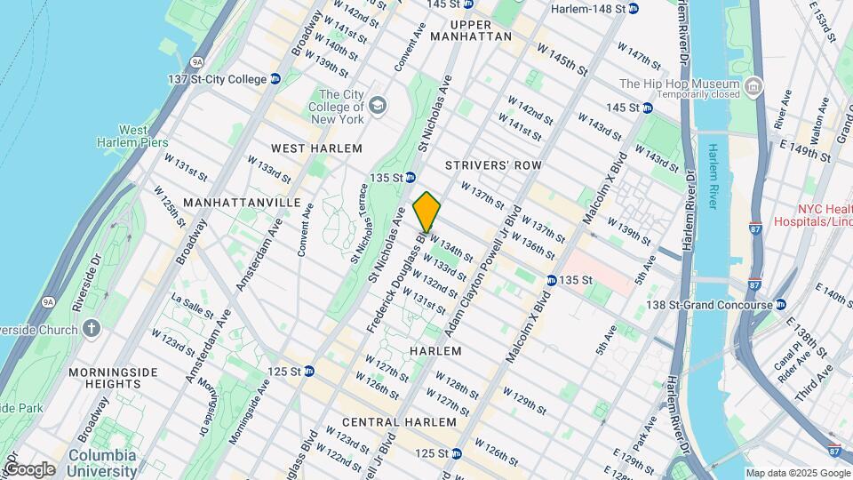 268 W 134th St Map and Location Details