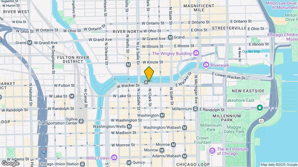 102 W Wacker Dr Map and Location Details