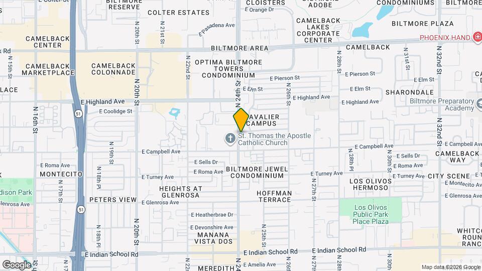 2401 E Meadowbrook Ave Map and Location Details