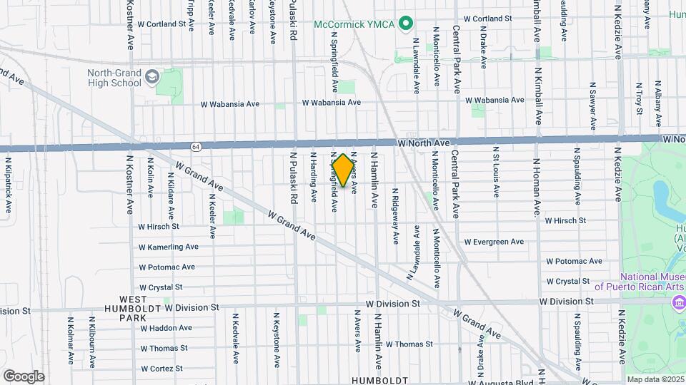 1453 N Springfield Ave, Unit 2 Map and Location Details