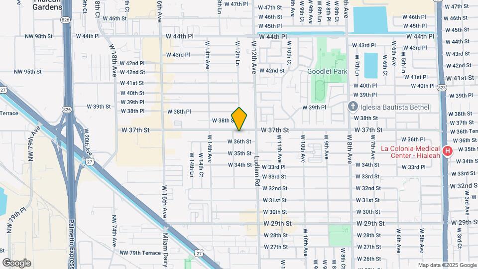 1260 W 37th St Map and Location Details