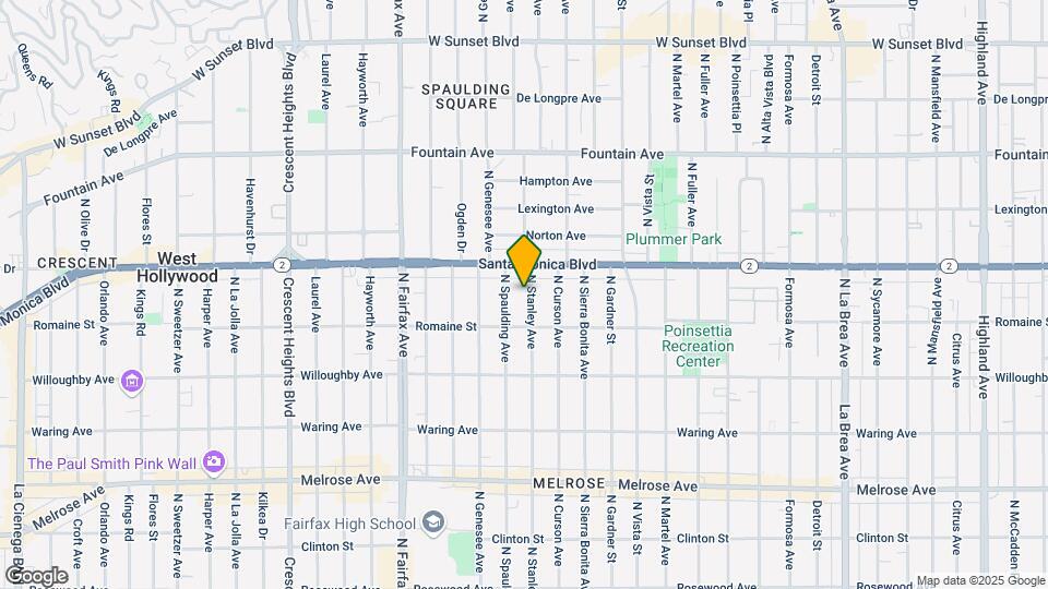 1035 N Stanley Ave Mapa y Detalles de la Ubicación