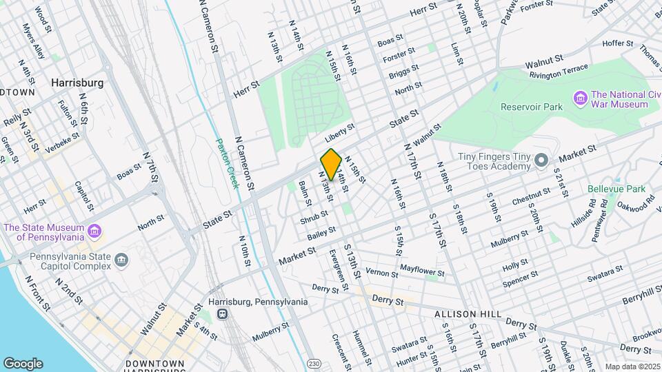 115 N 13th St Map and Location Details