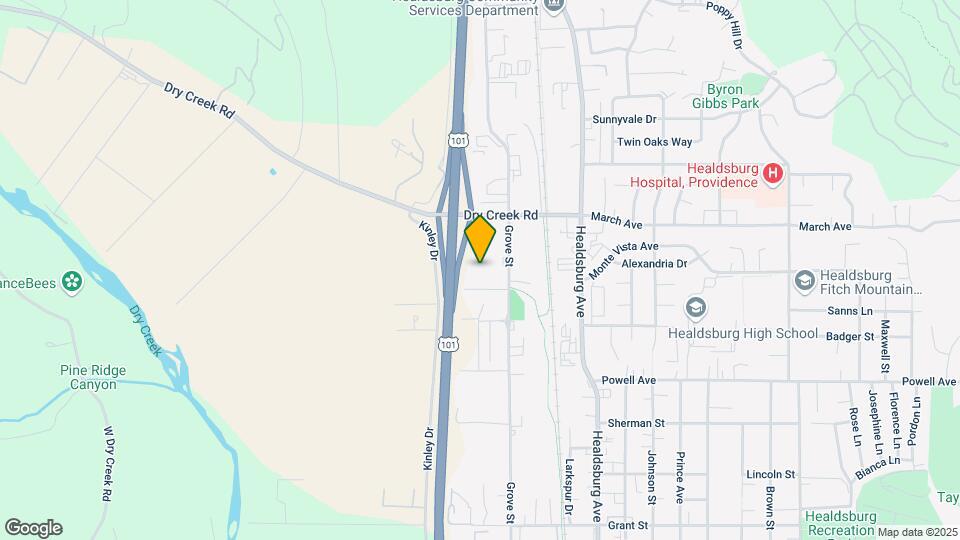 Healdsburg Family Apartments Map and Location Details